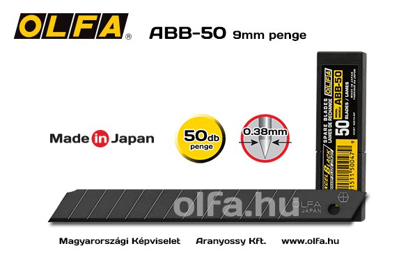 OLFA_ABB_50_9mm_standard_tordelheto_penge